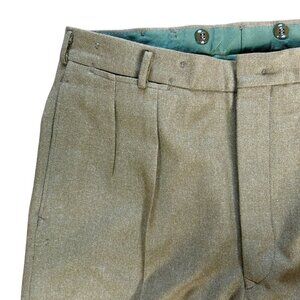 Australian Vintage 60s Military Pleated Front Wool Pants Size 36 S